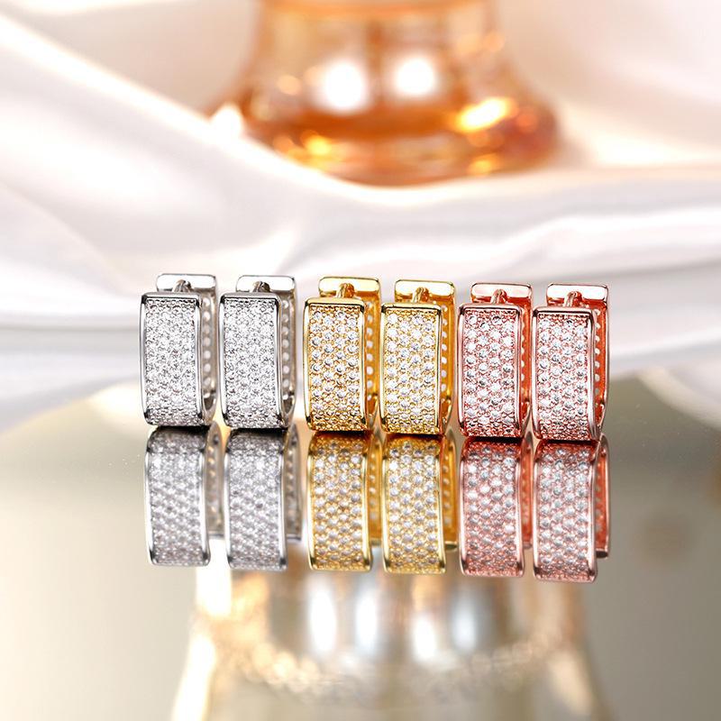 Cao Shi Luxury Bridal Hollow Ear Clip Earrings – New Fashion Design