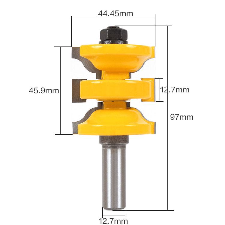 3 pc 1//2/" Shank Ogee Entry /& Interior Door Matched R/&S Router Bit Set Yellow