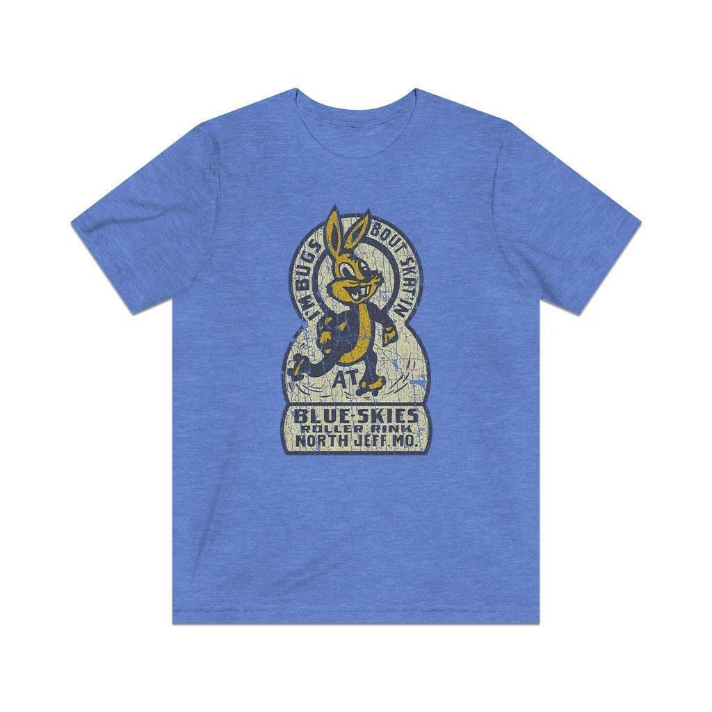 Blue Skies Roller Rink 1954 Vintage Men s T shirt 4XL
