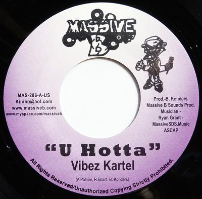 7-Zoll Schallplatte VYBZ KARTEL / CHOPPA CHOP - U Hotta / Where We Live MAS286 Massive B 2006 US Reggae, Ska & Dub Gebraucht