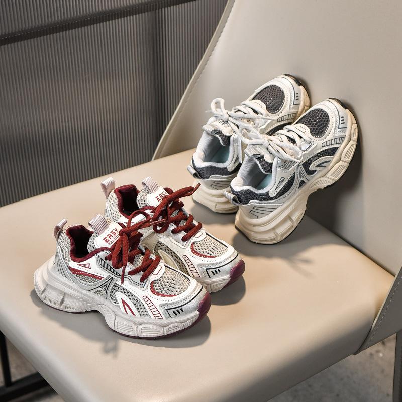 2026Spring New Model Girls' Mesh Dad Shoes, Children's Casual Shoes, Breathable Shoes, Boys' and Girls' Sports Shoes for Summer