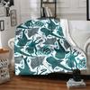 1pc Ocean Creatures Lightweight Flannel Blanket, Comfortable and Warm Blanket, for Office and Camping Sofa Bed, Livingroom186