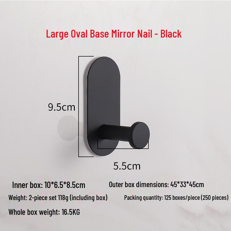 Stainless Steel Traceless Vacuum Suction Cup Hook for Kitchen and Bathroom Towels