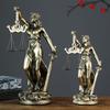 Resin Lady Justice Statue European Style Goddess Of Justice Desktop Sculpture Scale Of Justice Sculpture For Home Office Deco