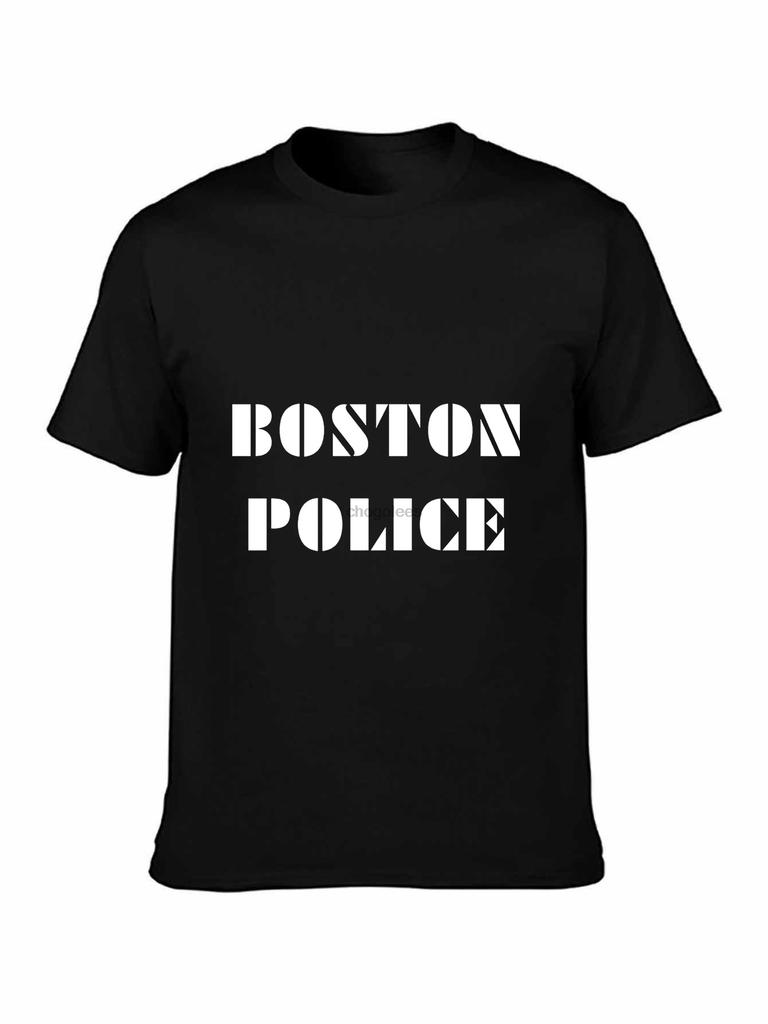Boston Police Duty Shirt Black BPD Badge 617 area code2
