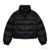 Womens Winter Short Stand Collar Polka Dot Puffer Coat Thick Warm Cotton Jacket 3046222