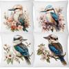 Australische Nationalvögel Kookaburra Handbemalte Kissenbezüge Dekorative Sofakissenbezüge