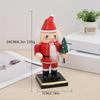 New Christmas Nutcracker Wooden Crafts Santa Claus Cake Maker Showcase Study Living Room Decoration Festival Decoration