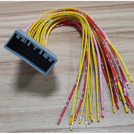 for Honda 10th Accord Navigation Host Power Audio Plug Terminal Connector Extension Wire Harness 24PIN cable housing