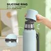 New Outdoor Sports Large-capacity Vacuum Travel Pot, Folding Handle Thermos Cup, Sharing Pot