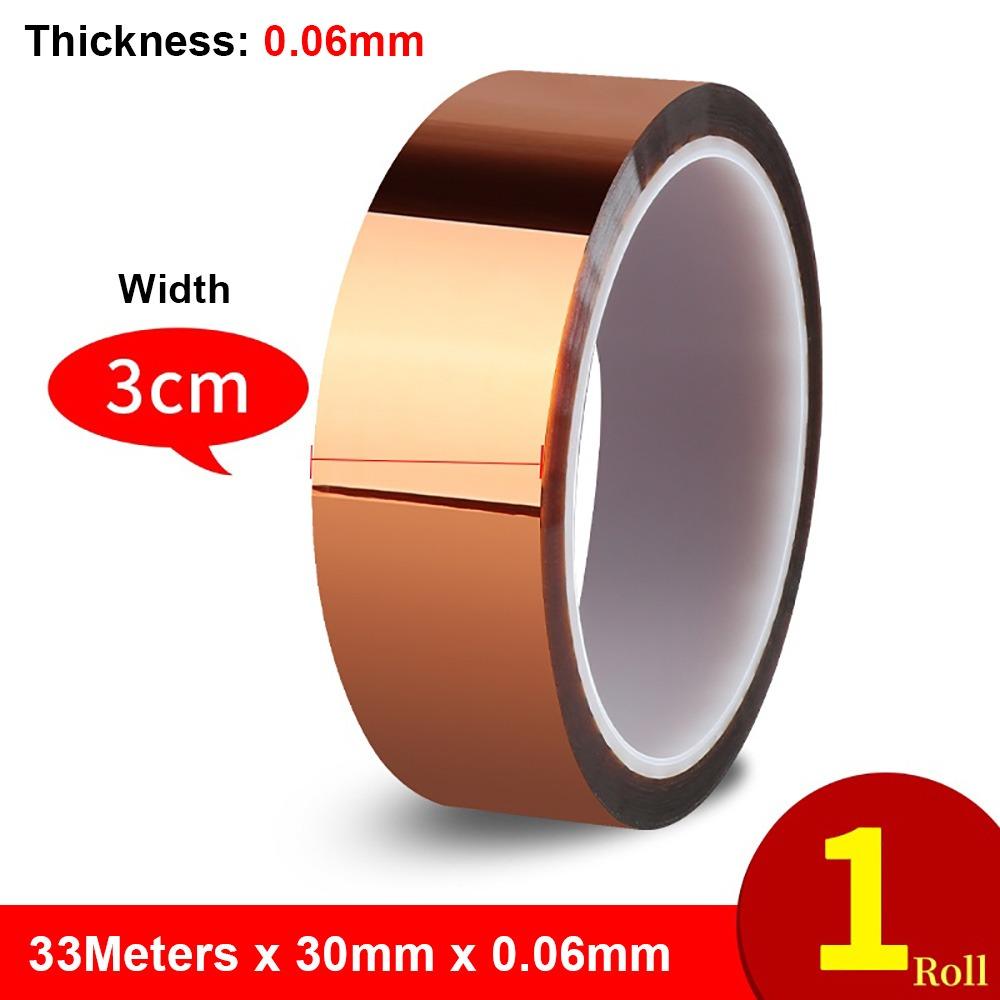1Roll New 300 DegreeC BGA Tape 33Meters 5-40mm Polyimide Tape Anti-static High Temperature High Temp Tape Electrical Industry