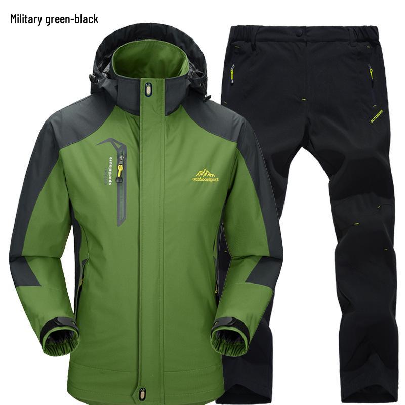 

Unisex Windproof & Waterproof Jacket and Pants Set for Spring/Autumn – Ideal for Mountaineering XXL
