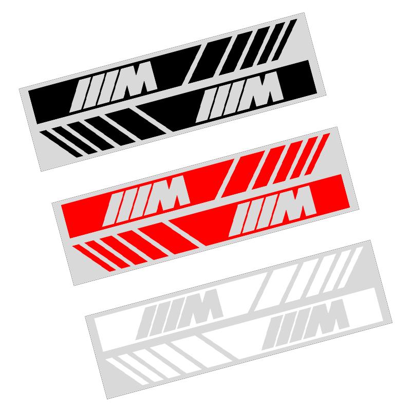 2KS Emblémy M LOGO Samolepka na ozdobu zpětného zrcátka auta Styling Pro BMW M3 M5 M6 X1 X2 X3 X4 X5 Řady 1 2 3 4 5 6 F10 F30 F01 F25 F15 E87 E90 E91