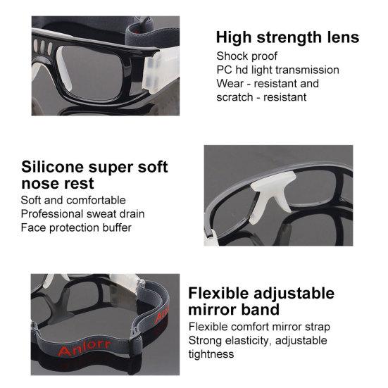 Basketball Football Soccer Sport Training Eyewear Goggles Protective Eye Glasses