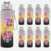 Anime K-Pop Demon Hunters A-Z English Letter Printed Grey Water Cup Demon Hunters Large Capacity Outdoor Portable Drinking Bottle for Boy Girl Gift