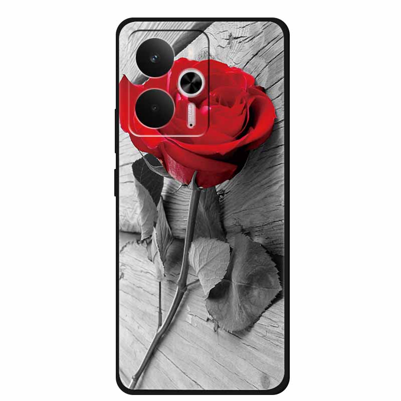 For Realme 14 Case Soft TPU Black Silicone Cover for Realme 14 5G Global RMX5070Soft Case Shockproof Cover RMX5070 Oppo Realme14