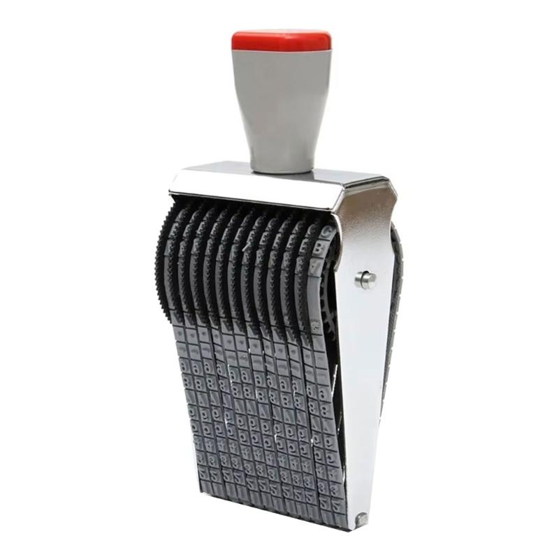 Adjustable Roller Stamp Letter Number Rubber Stamp Office Stamp Business Stamp Number Letter Stamp for Document File