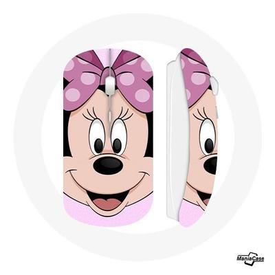 Ratón inalámbrico - Minnie Mouse - Rosa - Compatible con Mac y PC - Adaptador USB Wi-Fi - Diseño animado