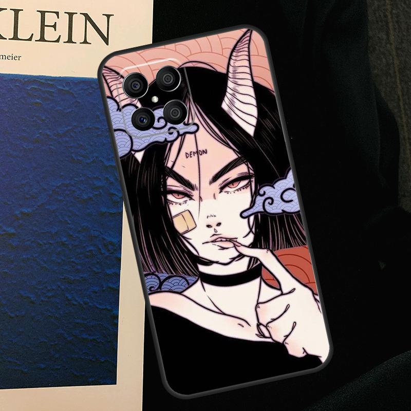 Aesthetic Devil Woman Bad Girl Case For Honor 50 70 90 Lite X9b X9a X8b X8a X8 X9 X9c Honor 200 Pro Magic 7 5 6 Lite Cover
