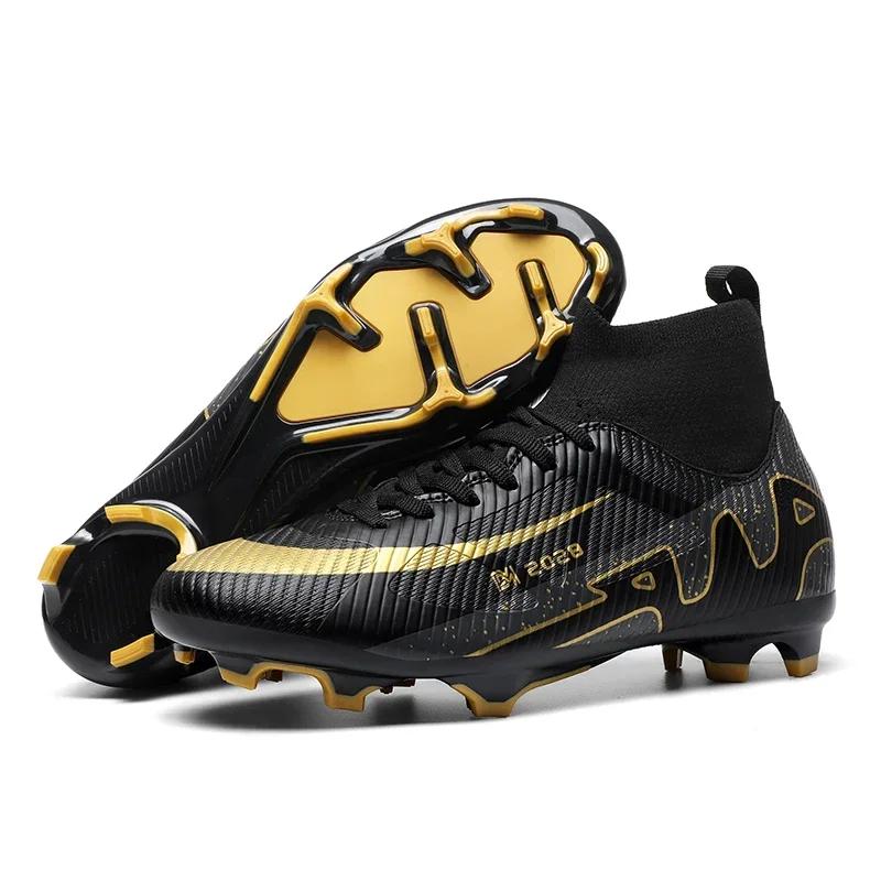 Neue Herren Fußballschuhe Hochwertige Rutschfeste Fußballschuhe für Ultraleicht Hoher Knöchel Outdoor Sport Sportschuhe Innenbereich Futsal Rutschfest