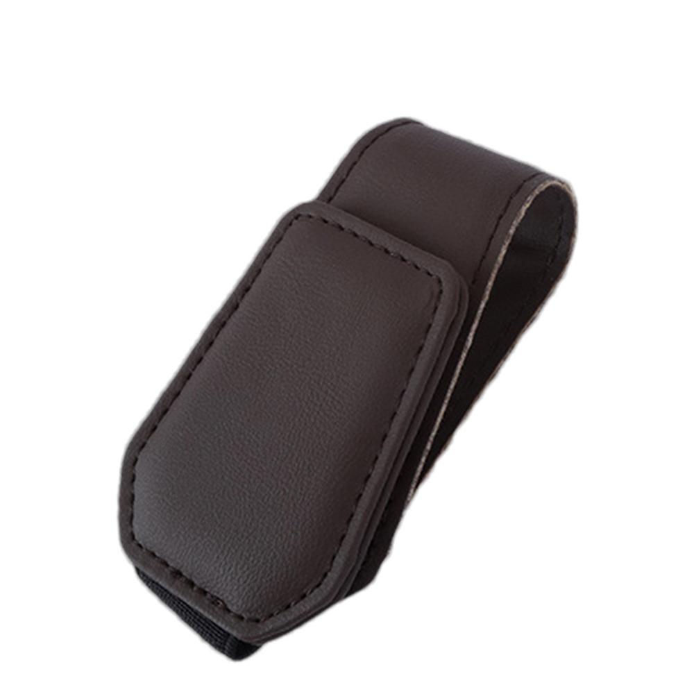 

Клипса-держатель для очков для автомобиля, держатель для карт и билетов, подставка, органайзер для салона автомобиля, магнитный держатель для автомобильных аксессуаров, козырек для автомобиля, солнцезащитные очки коричневый