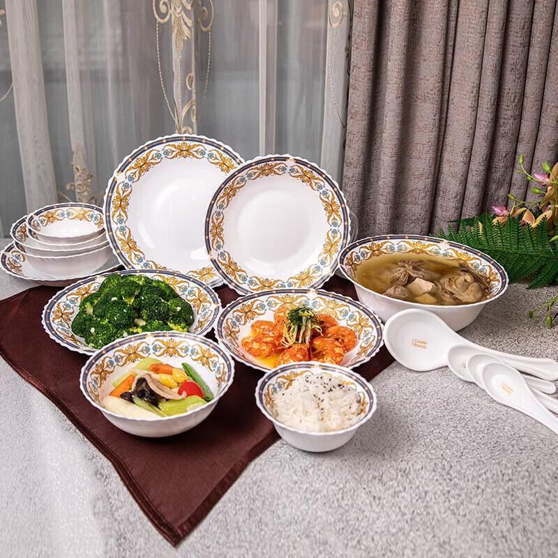 Corning Ice Brew Exquisite Madame de Pompadour 16-Piece Dinnerware Set