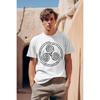 Triskelion oder Triskele Keltisches Symbol der ewigen Bewegung T-Shirt Tee Unisex Für Mann Geschenk Baumwoll-Schlafanzug Nachtwäsche