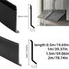 1 stuks 43 mm/50 mm Universele Zelfklevende Raamdeur Afdichtingsstrip Tochtstopper Rubberen Weerstrip Geluid Winddicht Regenbestendig Opening