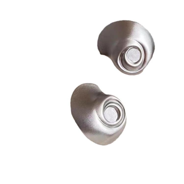 Versatile Abstract Seashell Stud Earrings in 925 Silver - Minimalist Light Luxury