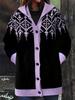 2025 Autumn/Winter Women's Hooded Cardigan Sweater - Casual Loose Cape, Plus Size, Trendy