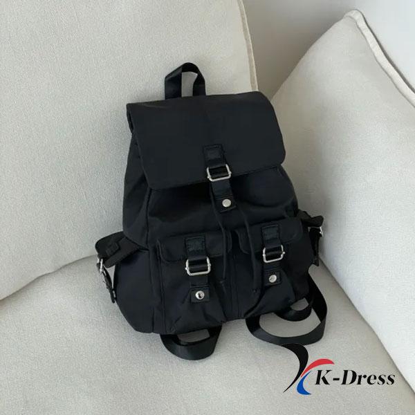 Ryggsäck med dragsko för laptop och iPad, Bärrem, Nylon, Enkel ficka