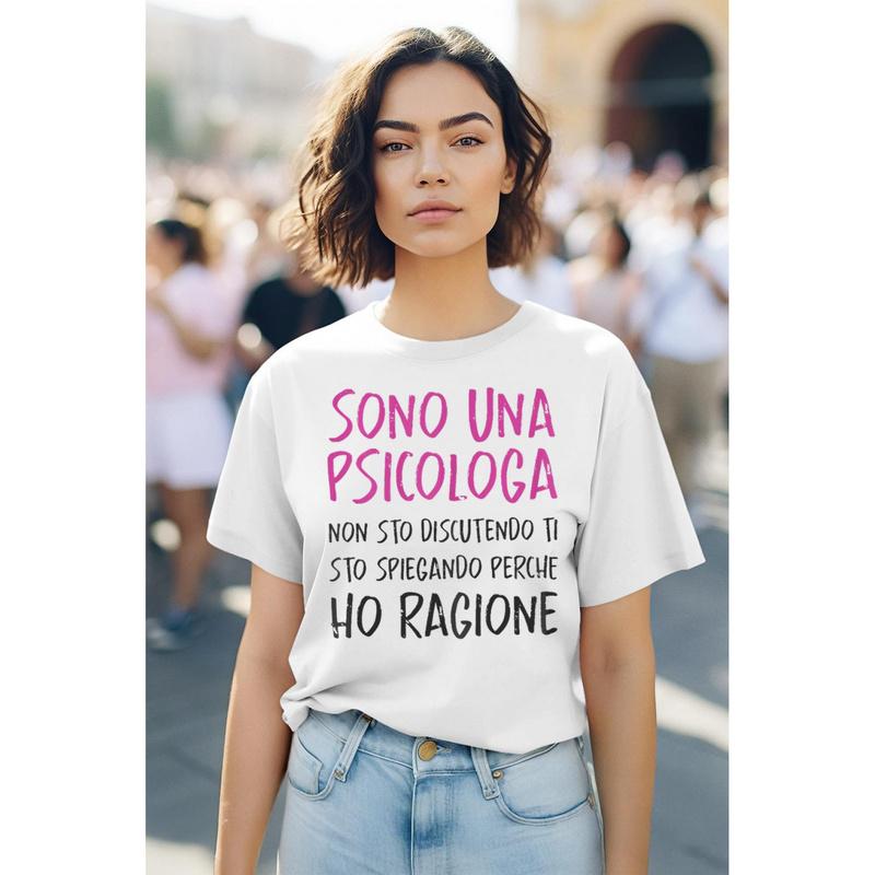 Psychologist Funny Gift Degree Psychology Woman T-Shirt Tee Unisex For Man Gift Cottoned