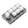 6 Key Mini Keypad with Knob Blue Switch Wired USB Wireless Bluetooth Dual Mode Connection DIY Programmable Mechanical