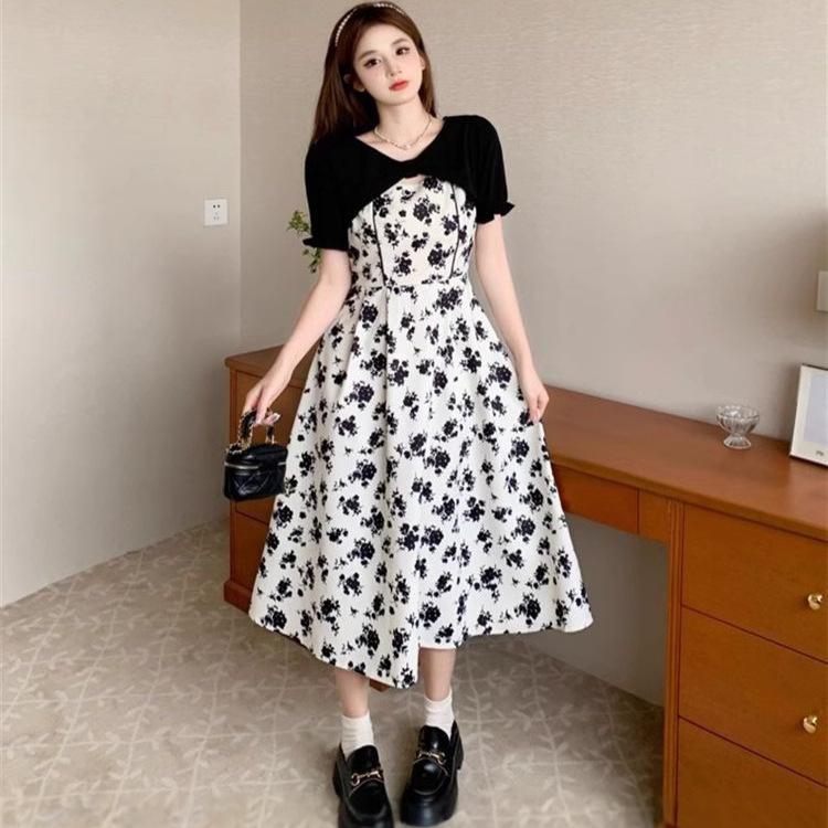 

Французское ретро цветочное платье-двойка 2025: Летняя коллекция для похудения и коррекции фигуры L