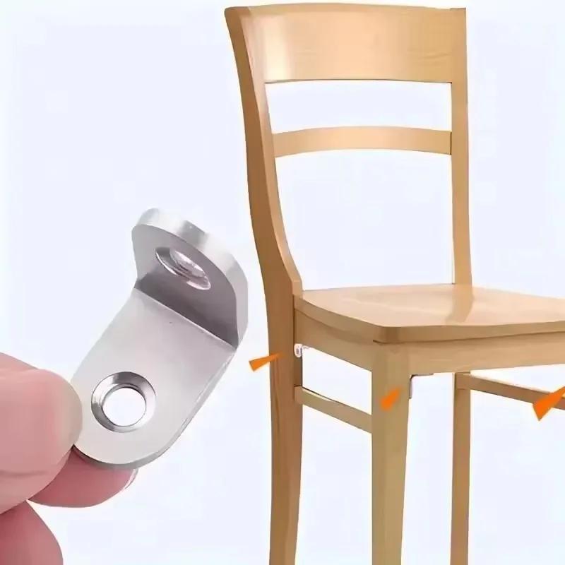 Furniture Corner Brace Stainless Steel L Shaped Bracket With Screws 90 Degree Right Angle For Cabinet Shoe Cabinet Connector