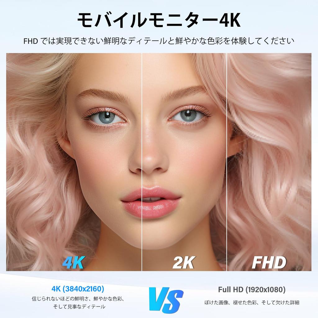 InnoView Mobile 4K Mobile UHD sRGB Portable Large Gaming IPS LCD HDR Blue Light Compatible with Wall Slim Monitor, 23.8-inch Display, (38402160),