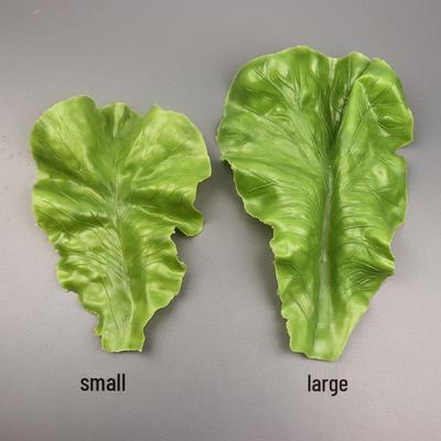 Hoja de Lechuga Artificial para Exhibición y Decoración - Modelo Grande de Verdura y Fruta Falsa
