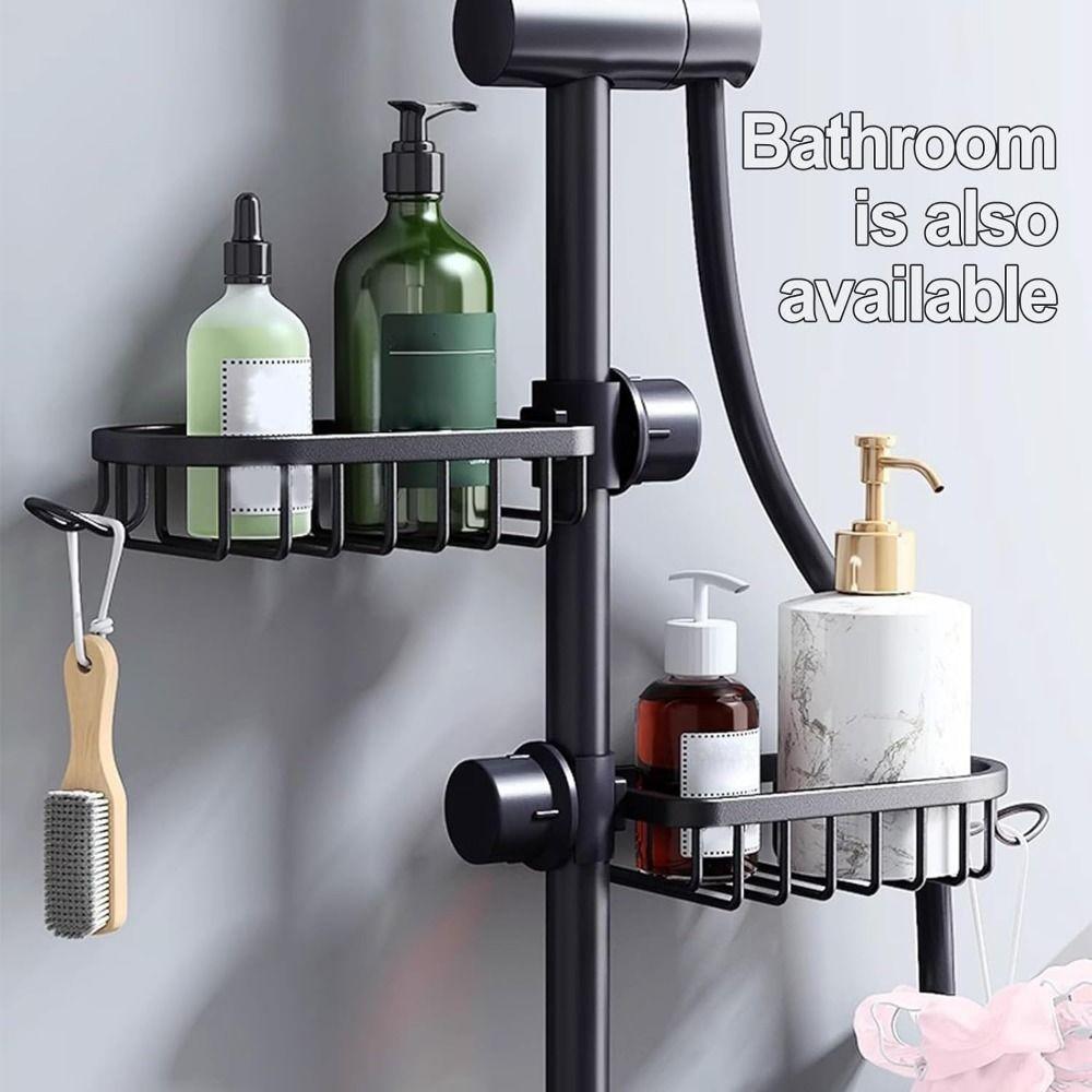 Detachable Dish Sponge Holder Space Aluminum Hanging Faucet Drain Rack Sink Drip Shelf  Soap