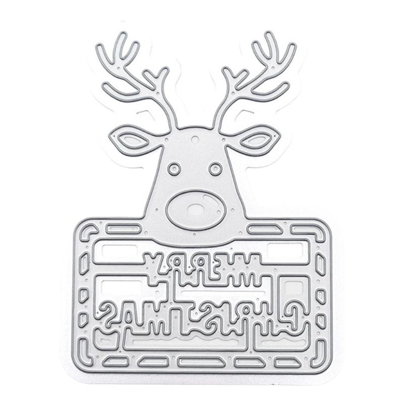 5 Pcs Christmas Tree Cutting Dies Embossings Stencils Christmas Metal Die Cuts for DIY Scrapbooking Card Decoration