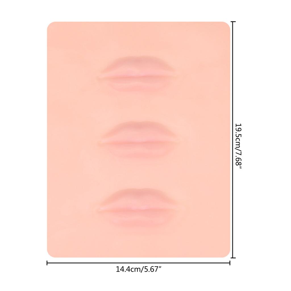 Reusable Practice Silicone Skin Lips For Permanent Makeup Tattoo Human Lips Elasticity Microblading PMU-Beginer Training
