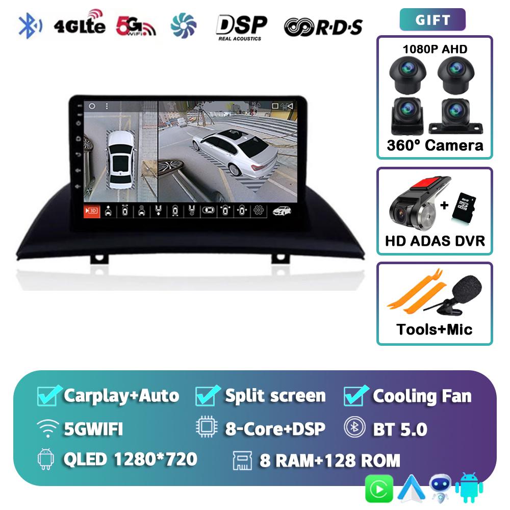 Android 14 Carplay Auto WIFI+4G Car Radio For BMW X3 E83 2004 - 2012 Multimedia GPS Video Player Stereo 2din DSP Head Unit Audio