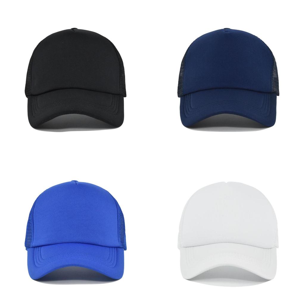 Popular Solid Color Baseball Cap 5 Pieces Duck Tongue Cap Mesh Cap Curved Brim Sun Hat Custom Logo Wholesale
