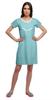 Moomaya Cotton Lace Neckline Sleepwear For Women Button Placket Nightdress
