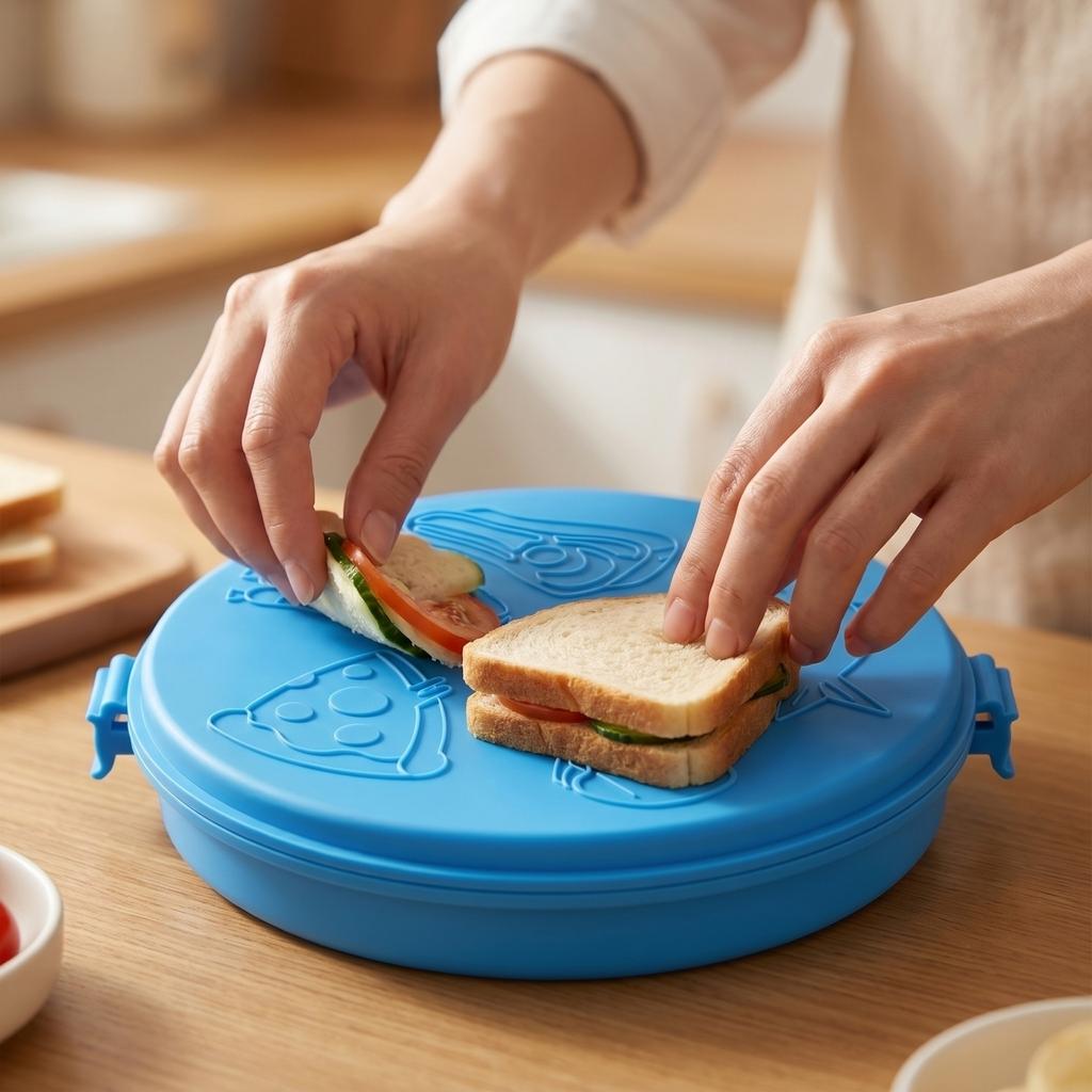 Circular Microwave Oven Sandwich Baking Tray Can Be Placed In The Oven Sandwich Maker Bread Maker