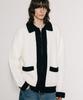 Vastic Colorway Zip-Up Knit_White / Black