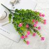 Artificial flowers seven cross Milan Eucalyptus Camellia office UV fake flowers plastic bouquet wedding home decoration