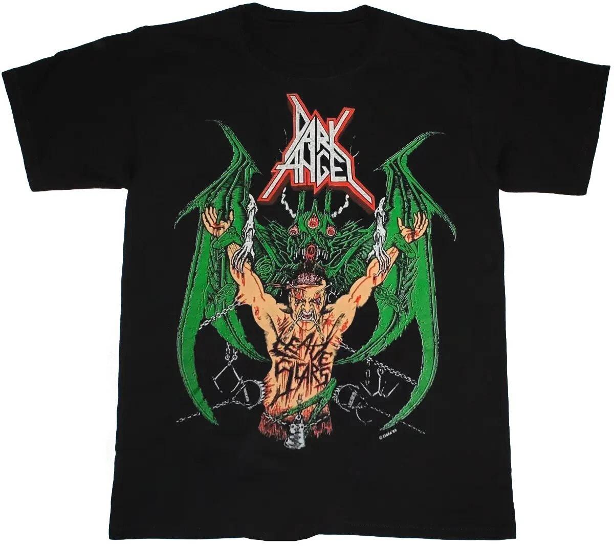 Vtg Dark Angel Leave Scars Tour Cotton Black All Size Unisex Shirt TR353 XXL