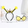 Bumble Bees Costume Kit for Kids Adult Bees Costume Antenna Headband Antenna Glasses for Halloween Cosplay Party Props