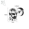 ZS 1 PC Punk Gothic Skull Stud Earring For Men Women Spider Snake Earrings Ear Studs Cartilage Helix Lobe Piercing Jewelry 16G