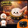 Mini Steamer Pretend Play Set Ghost Dumpling Stress Ball with Steamer, Maltose Slow Rising Squeeze Toy, Interactive Food Shape Toys Halloween